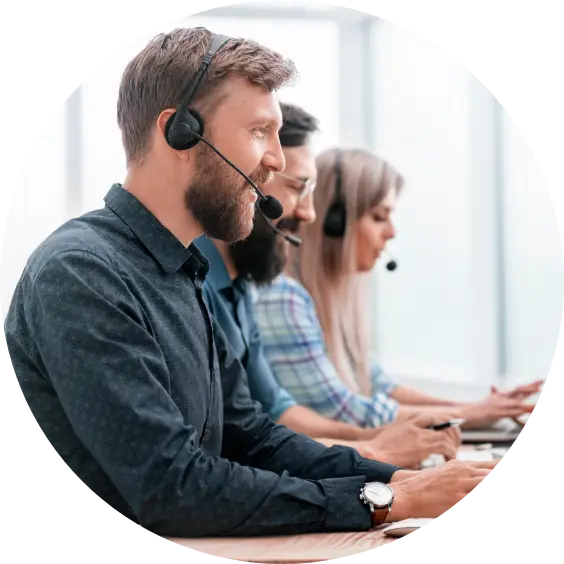 close-up-call-center-employees-work-modern-computers