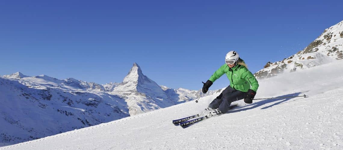 Possibility of skiing in Switzerland and Italy