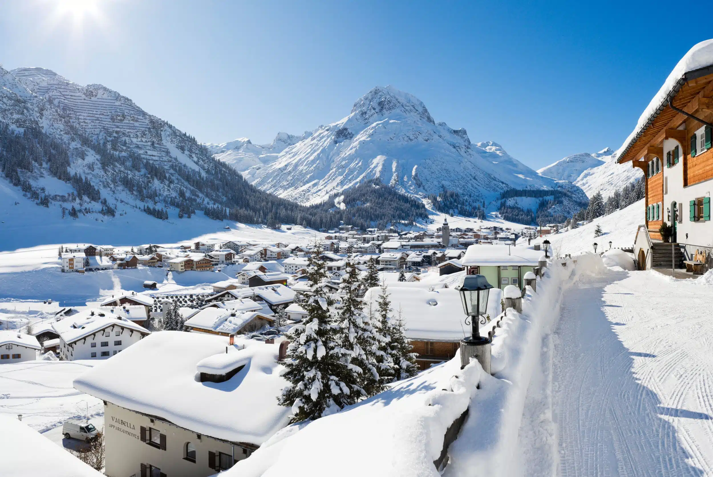 Autocollant Vintage – Domaine Skiable LINGENAU, Vorarlberg, Autriche