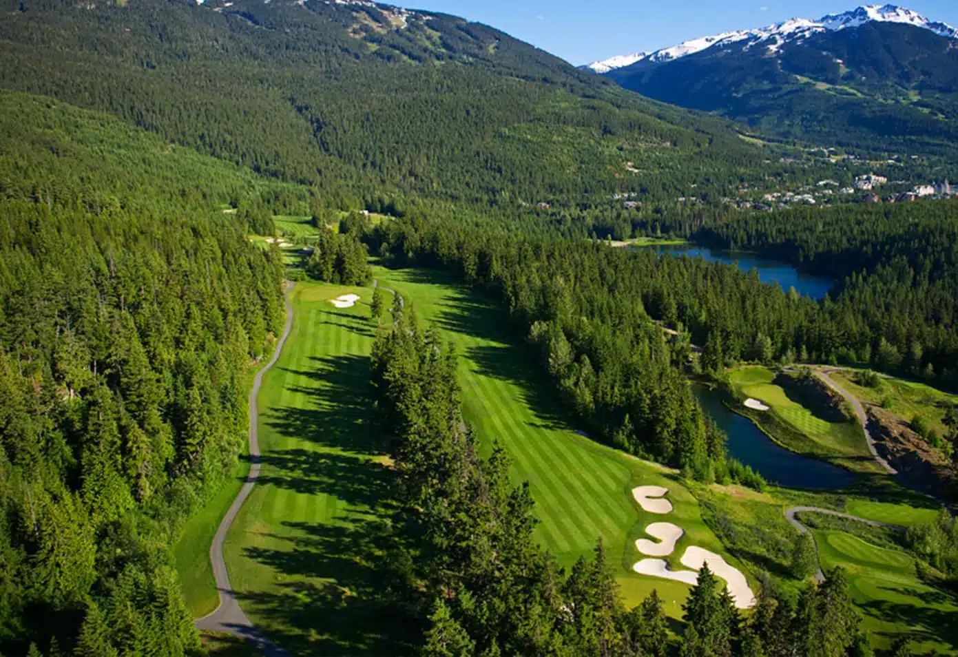 sachin and babi light blue dress Whistler Golf Club, Whistler British Columbia